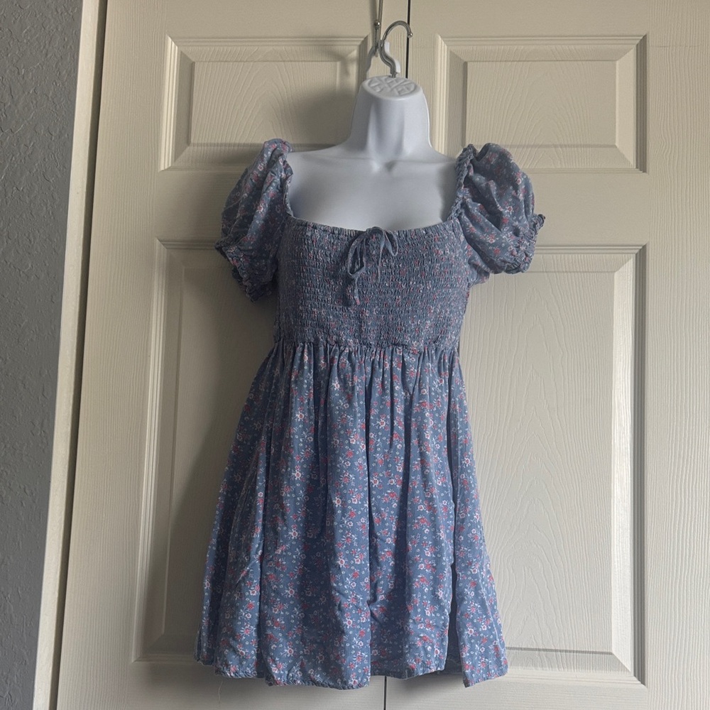 Aeropostale Blue Floral Mini Dress